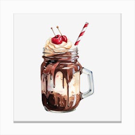 Ice Cream Sundae 6 Canvas Print