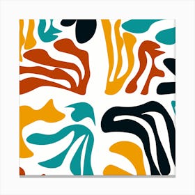 Abstract Zebra Pattern Canvas Print