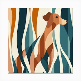 Abstract Dog Canvas Print