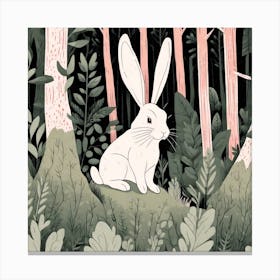 Bunny In Forest (47) Canvas Print