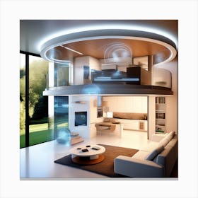 Futuristic Home 2 Canvas Print