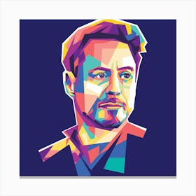 Robert Downey Jr Illustration Canvas Print