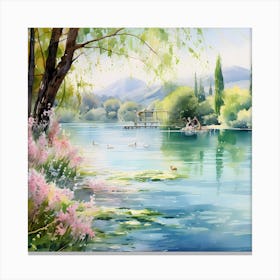 Lueur du Lac Canvas Print