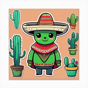 Mexican Cactus 42 Canvas Print
