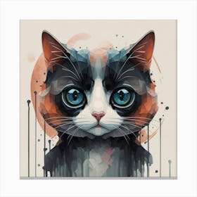 Cat Painting 2 Canvas Print