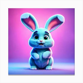 Cartoon Bunny Canvas Print