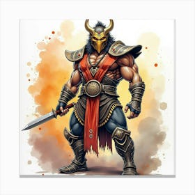 Mortal Kombat Ninja Fighter Concept Art (52) Canvas Print