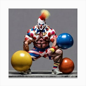 Clown With Balls 1 Canvas Print