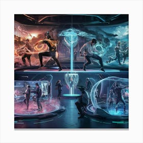 Futuristic Space 2 Canvas Print