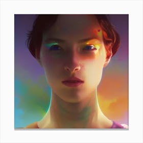 Rainbow Eyes Canvas Print