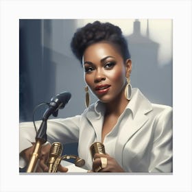 Jazz Singer Canvas Print