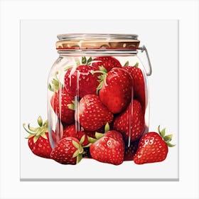 Strawberry Jar 5 Canvas Print