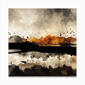 watercolor Fog Canvas Print