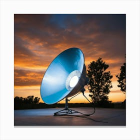 Parabolic Reflector Canvas Print