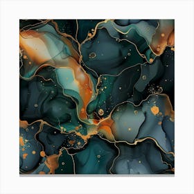 Gilded Marble (6) Canvas Print