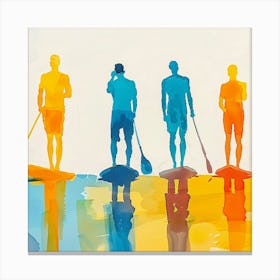 Stand Up Paddle Boarders Canvas Print