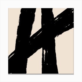 The Abstract V Square Canvas Print