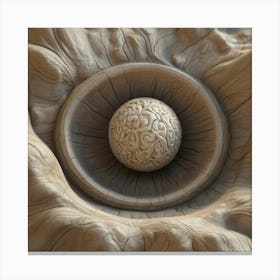 Ball In A Hole Canvas Print