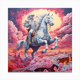 'The White Horse' Canvas Print