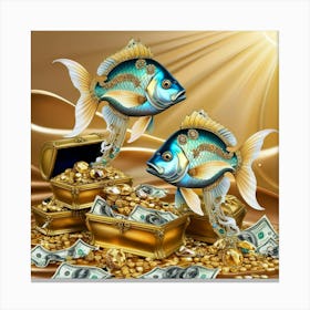 Gold Fish Canvas Print