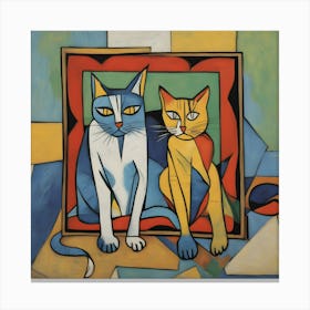 Two Cats 2 Canvas Print
