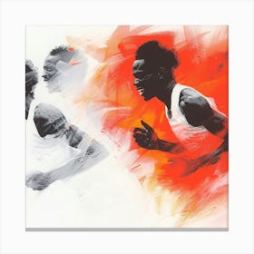 Olympic Runners 3 Canvas Print