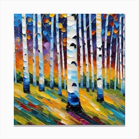 Birch Trees 15 Canvas Print