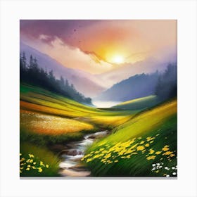 Landscape Painting 216 Canvas Print