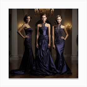 Three Bridesmaids Canvas Print