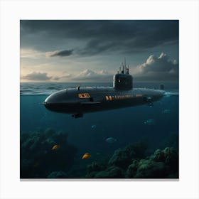 Default Create Unique Design Of Submarine 1 Canvas Print