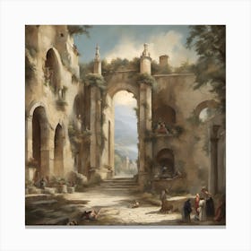 Ruins Of Rome Canvas Print