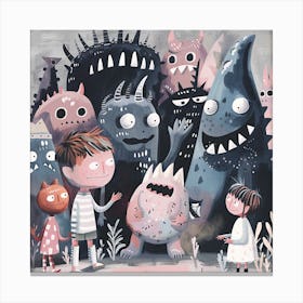 Monsters 8 Canvas Print