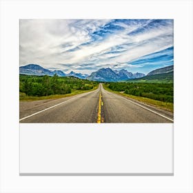 Us Highway 89, Babb Montana Canvas Print