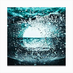 Water Splashes Canvas Print