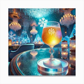 A Luxurious Drink Called Auroral Mead, Served In Canvas Print