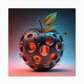 Apple 3d Canvas Print