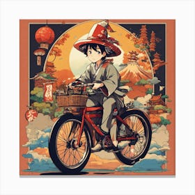 Japanese Magician Wearing T Shirt Chibi Character Canvas Print