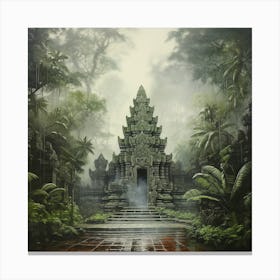 Temple In The Jungle 7 Canvas Print
