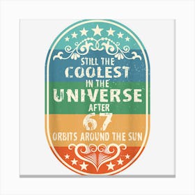 67 Year Of Being Awesome Limited Edition 67th Birthday Canvas Print