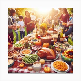 Thanksgiving Dinner 1 Canvas Print