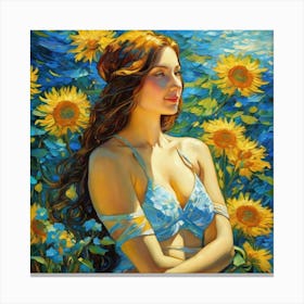 Sunflowers fu Canvas Print