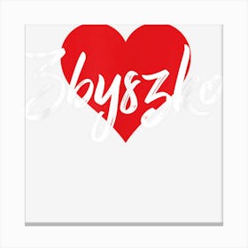 Ich Liebe Zbyszko Vorname Tshirt Liebe Herz Canvas Print