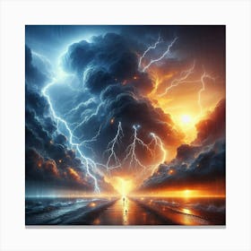Lightning Storm 12 Canvas Print