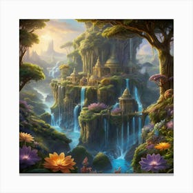 Fantasy Landscape Painting Canvas Print