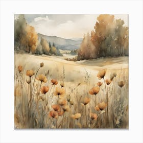 Poppy Field Canvas Print