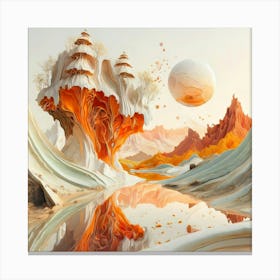 Abstract Landscape Painting 2 Canvas Print