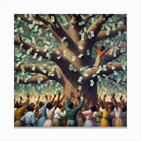 For The Love of Money Canvas Print