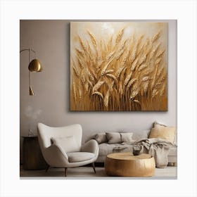 Large ears of wheat 1 Canvas Print