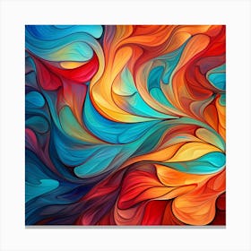 Abstract Colorful Abstract Abstract Abstract Painting Canvas Print