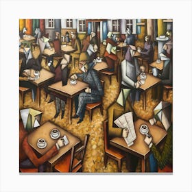 Cafe Time Canvas Print